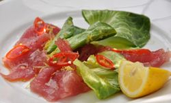 Prato de marisco preparado no Miti Miwiri